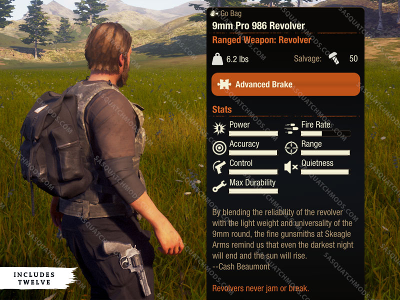 state of decay 2 9mm pro 986 revolver