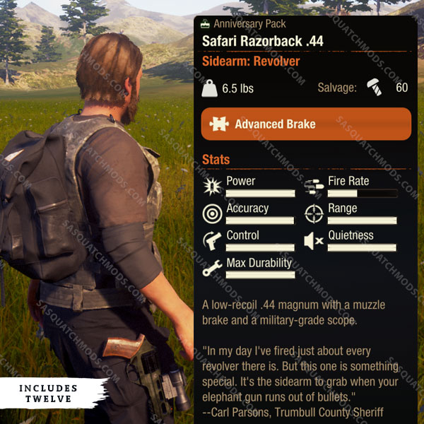 state of decay 2 safari razorback .44