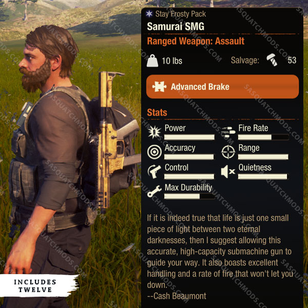 state of decay 2 samurai smg