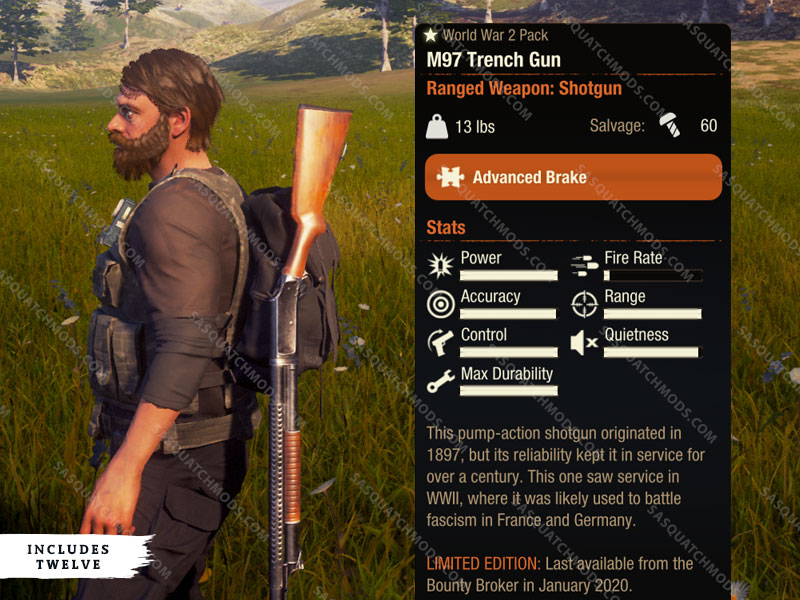 state of decay 2 m97 trench gun shotgun