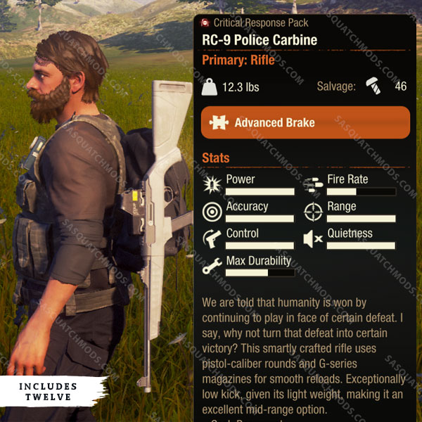 state of decay 2 rc-9 police carbine
